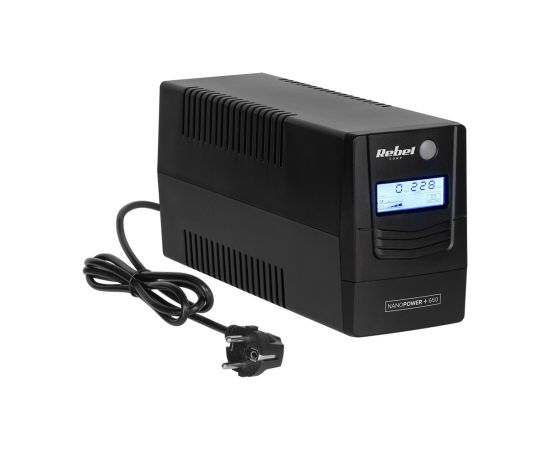 Rebel Nanopower Plus 1000 UPS | Off-line | Sinusoida| 1000VA | 600W  | LCD | USB