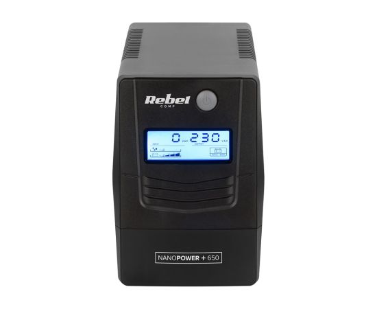Rebel Nanopower Plus 650 UPS | Off-line | Sinusoida| 650VA | 360W  | LCD | USB UPS Nepārtrauktā barošana