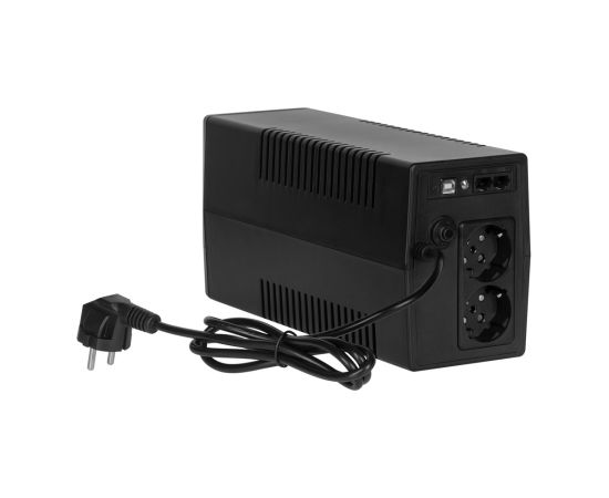 Rebel Nanopower Plus 650 UPS | Off-line | Sinusoida| 650VA | 360W  | LCD | USB UPS Nepārtrauktā barošana
