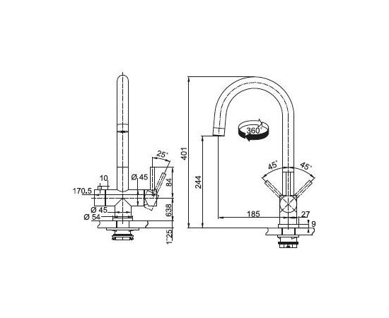 Franke Eos Clear Water ar integrētu filtru