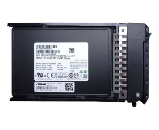 Asus Enterprise PM893 480GB SATA3 2.5" 7mm/Samsung (3.5"New HDD tray Tool-less)
