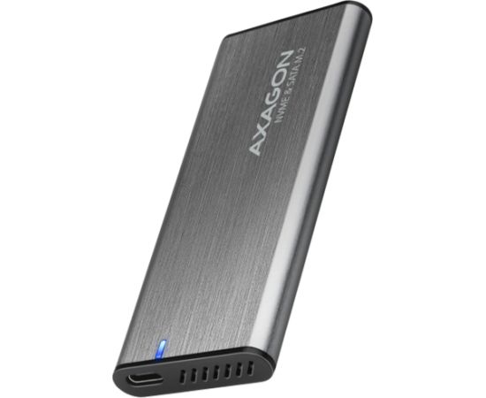 AXAGON EEM2-SG2 USB-C 3.2 Gen 2 - M.2 NVMe / SATA SSD 30-80mm ALU box