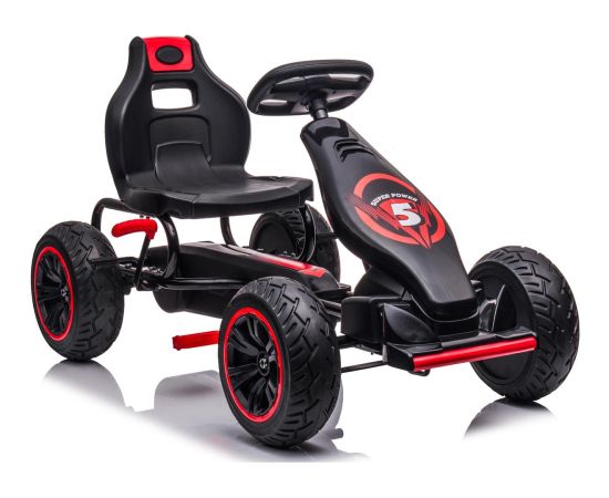 GOKART AUTO NA PEDAŁY ENERO 18 CZARNO CZERWONY