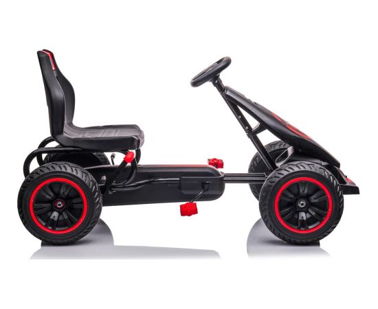 GOKART AUTO NA PEDAŁY ENERO 18 CZARNO CZERWONY