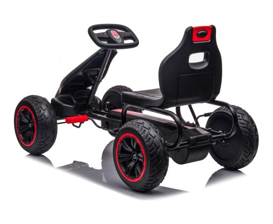 GOKART AUTO NA PEDAŁY ENERO 18 CZARNO CZERWONY