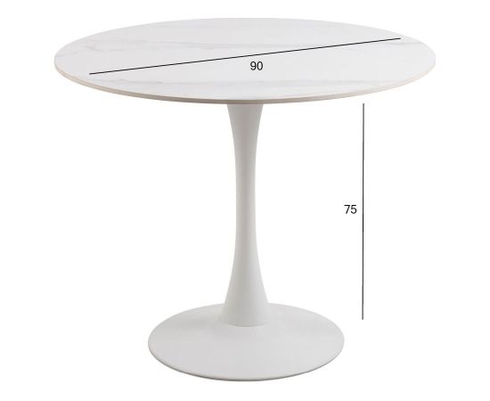 Edamgalds MALTA D90xH75cm, balts