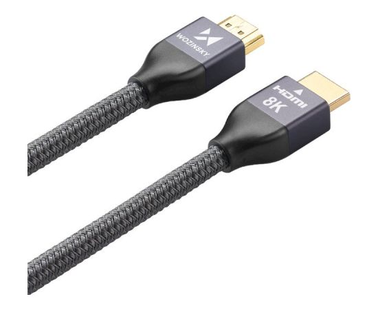 Wozinsky kabelis HDMI 2.1 8K 60 Hz 48 Gbps | 4K 120 Hz | 2K 144 Hz 2m sudraba (WHDMI-20)
