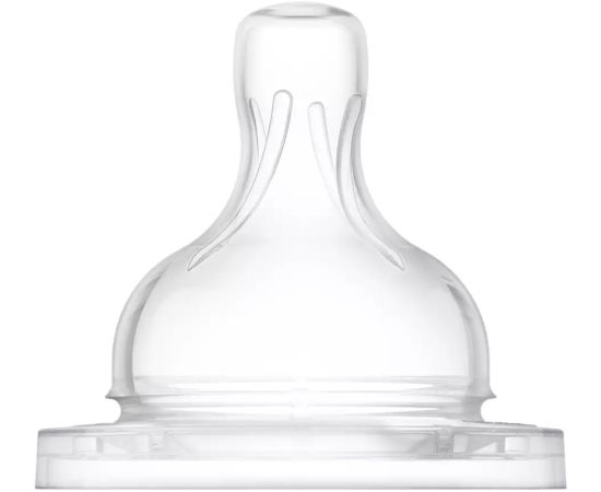 Philips Avent Pretkoliku barošanas pudeļu silikona knupīši, vidēja plūsma, 3M+ (2 gab.) - SCY763/02
