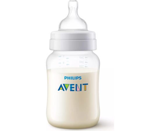 Philips Avent Pretkoliku barošanas pudelīte 260 ml, lēnas plūsmas knupītis, 1m+ - SCY103/01