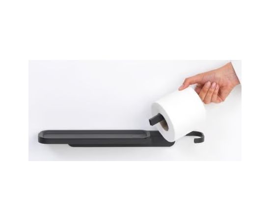 (S) BRABANTIA Mindset tualetes papīra turētājs ar plauktu - 303128 Aksesuāri vannas istabām