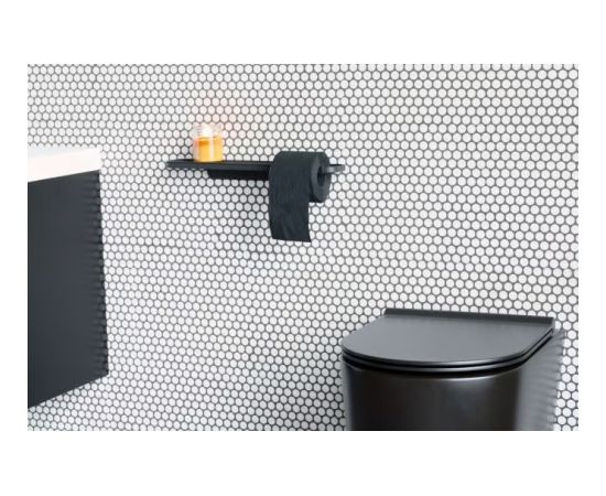 (S) BRABANTIA Mindset tualetes papīra turētājs ar plauktu - 303128 Aksesuāri vannas istabām