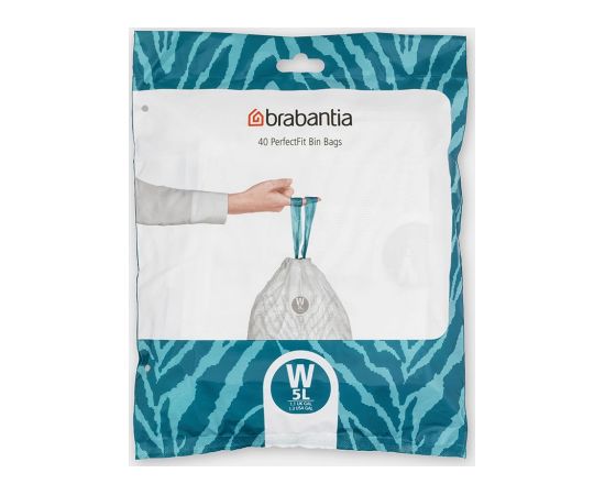 BRABANTIA atkritumu tvertņu maisiņi, 5 l, (W) (40 gab) - 137846