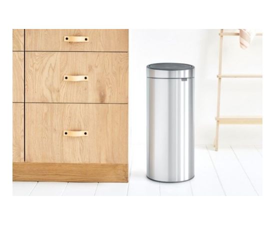 BRABANTIA aktritumu  tvertne Touch Bin 30l, Matt steel - 115349