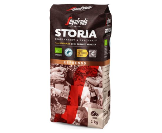 Segafredo Storia Honduras Arabica Organic kafijas pupiņas 1kg RFA