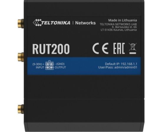 Router Teltonika 4G/LTE RUT200 (Cat 4), 3G, 2G, WIFI, Ethernet