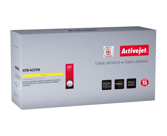 Activejet ATB-423YN toner (replacement for Brother TN-423Y; Supreme; 4000 pages; yellow)