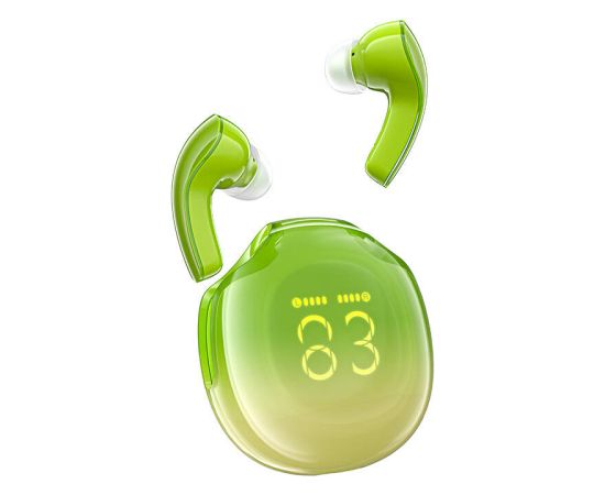 Earphones TWS Acefast T9, Bluetooth 5.3, IPX4 (avocado green)