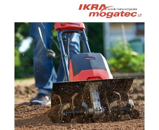 Elektriskais kultivators 1.2 kW IKRA Mogatec EM 1200 Zemes un augsnes frēzes