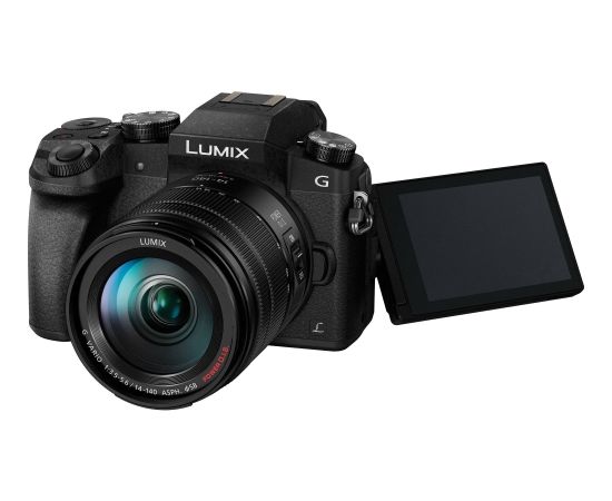 Panasonic Lumix DMC-G7 + 14-140mm komplekts, melns Spoguļkameras