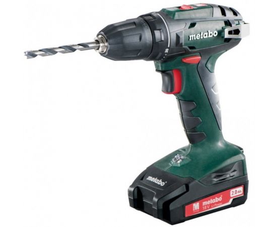 Metabo BS18 2x2.0Ah 18V akumulatora urbjmašīnas komplekts