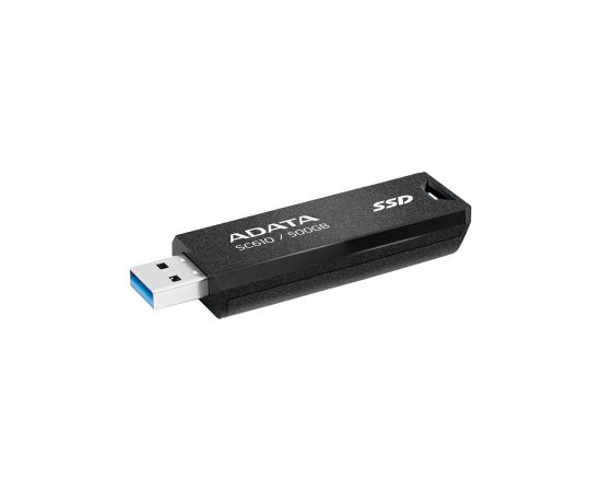 A-data External SSD ADATA SC610 500GB USB 3.2 Write speed 500 MBytes/sec Read speed 550 MBytes/sec SC610-500G-CBK/RD