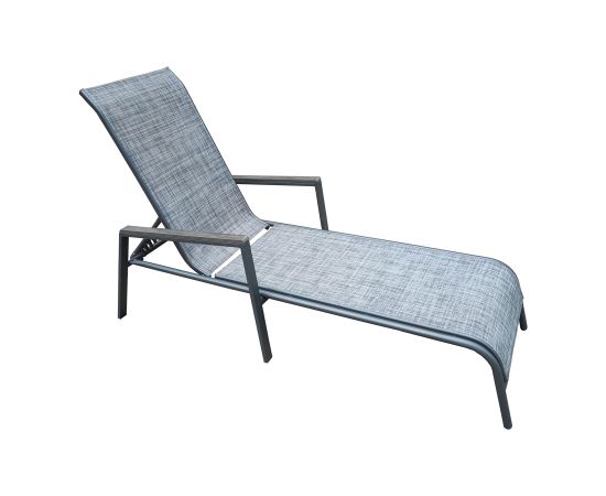 Deck chair DELGADO grey