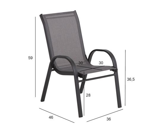 Детский стул DUBLIN KID серый Детские стульчики