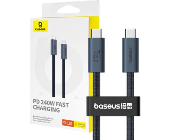 Quick Charge USB-C Baseus Flash 240W 1m (black)