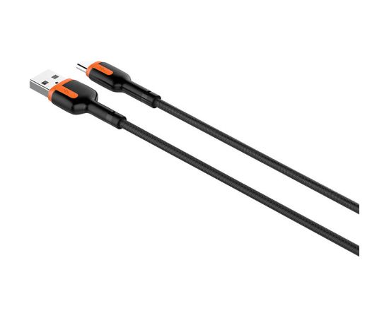 LDNIO LS532, USB - USB-C 2m Cable (Grey-Orange)