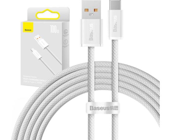 Cable USB to USB-C Baseus Dynamic Series, 100W, 2m (white)