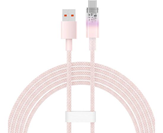 Quick Charge USB-C Baseus Flash, 6A,1m (Pink)