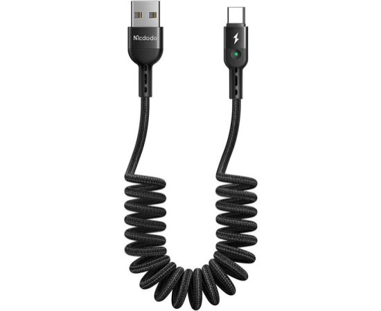 USB Spring Cable to USB-C Mcdodo Omega CA-6420 1.8m (Black)