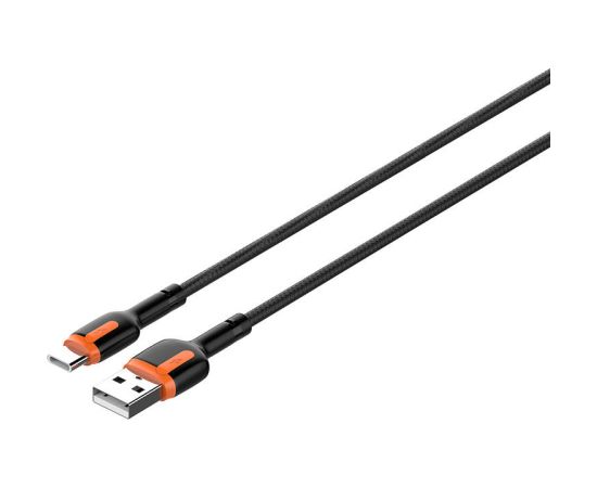 LDNIO LS531, 1m  USB - USB-C Cable (Grey-Orange)