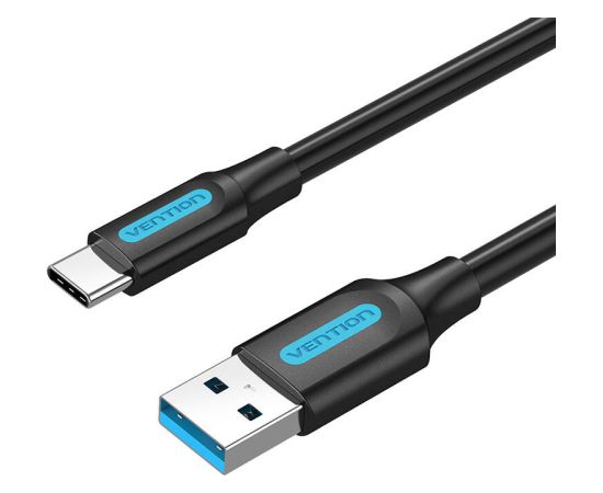 USB 3.0 A to USB-C Cable Vention COZBF 1m Black PVC