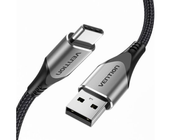 USB 2.0 A to USB-C 3A cable 0.25m Vention CODHC gray