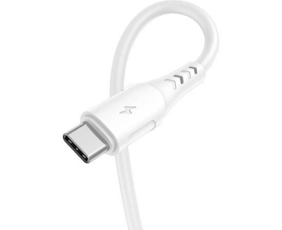 USB to USB-C cable Vipfan Colorful X12, 3A, 1m (white)