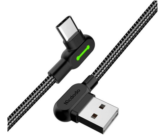 USB to USB-C cable Mcdodo CA-5280 LED, 1.2m (black)
