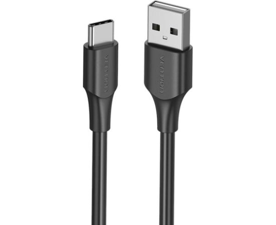 USB 2.0 A to USB-C 3A cable 0.25m Vention CTHBC black