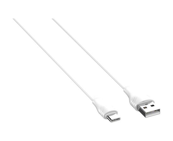 Cable USB to USB-C LDNIO LS553, 2.1A, 2m (white)