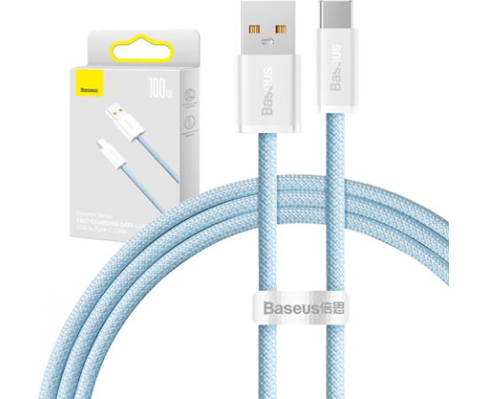Cable USB to USB-C Baseus Dynamic Series, 100W, 1m (blue)
