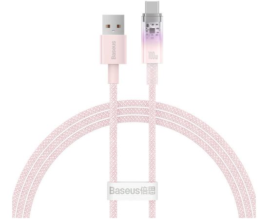 Quick Charge USB-C Baseus  6A, 1m (Pink)