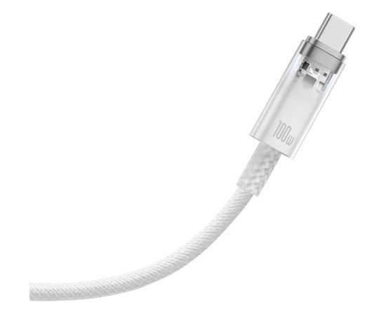 Quick Charge USB-C Baseus  6A, 1m (white)