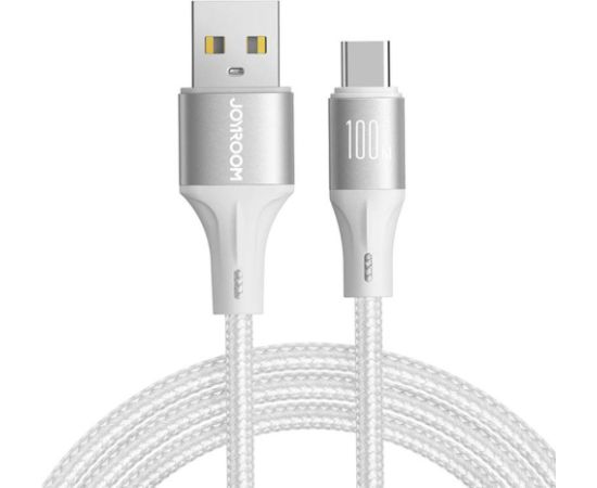 Cable USB to USB-C Joyroom SA25-AC6 / 100W / 1,2m  (white)