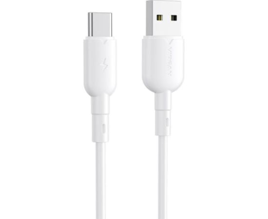 USB to USB-C cable Vipfan Colorful X11, 3A, 1m (white)