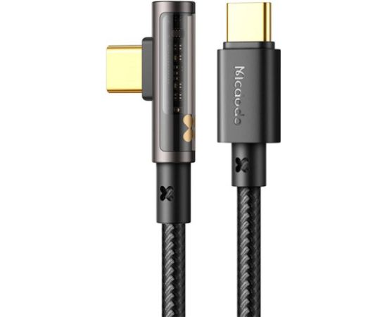 USB to USB-C Prism 90 degree cable Mcdodo CA-3401, 100W, 1.8m (black)