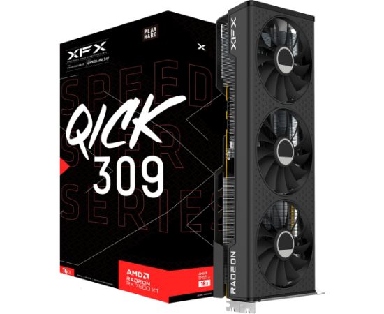 XFX Radeon RX 7600 XT SPEEDSTER SWFT210 CORE Gaming, graphics card (RDNA 3, GDDR6, 3x DisplayPort, 1x HDMI 2.1)