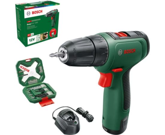 Urbjmašīna-skrūvgriezis Bosch EasyDrill 1200; 12 V; 1x1,5 Ah akum. + piederumi