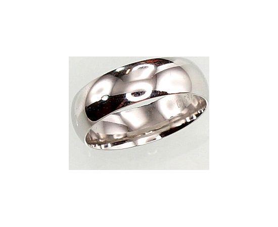 Серебряное обручальное кольцо #2100711(PRh-Gr), Серебро 925°, родий (покрытие), Размер: 19, 4.3 гр.