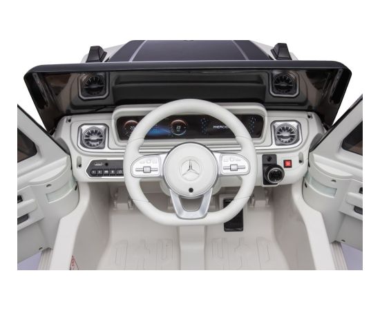 Lean Cars Mercedes EQG 4x4 elektromobilis bērniem, balts