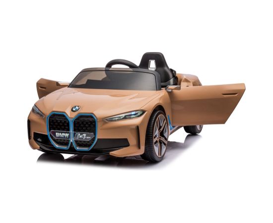 elektromobilis bmw i4, brūns